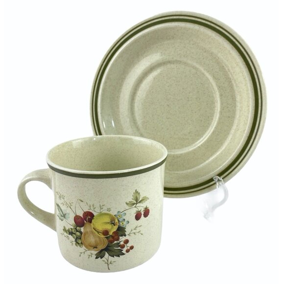 Royal Doulton Lambethware 3 Cup & Saucer Flat Bottom Cornwell L.S.1015 England - Picture 7 of 10